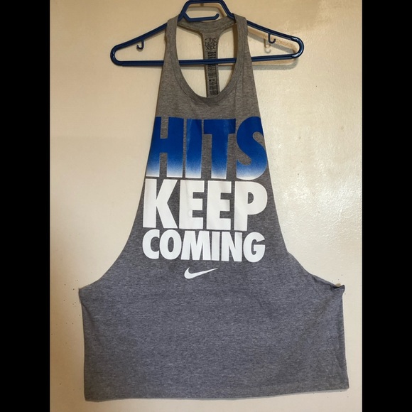 Nike Custom Grey Tank Top - Picture 1 of 2